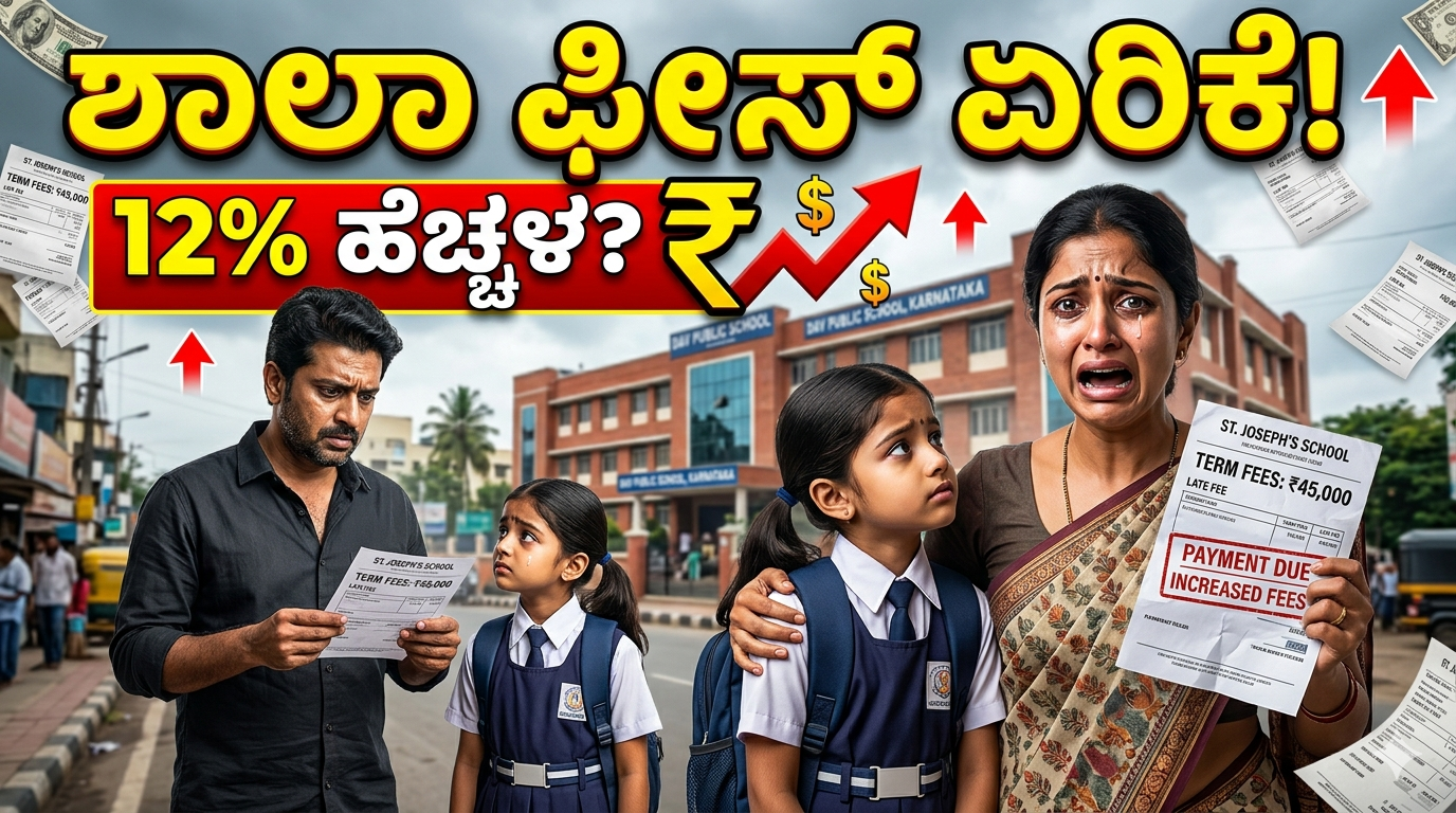 ಕರ್ನಾಟಕದ ಖಾಸಗಿ ಶಾಲೆಗಳ ಶುಲ್ಕ ಏರಿಕೆ: ಪೋಷಕರ ಜೇಬಿಗೆ ಮತ್ತೊಂದು ಭಾರ?